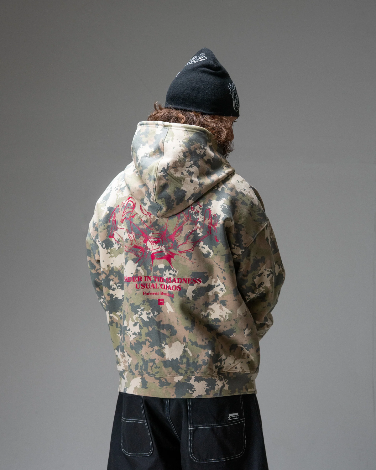 Sweat à Capuche Zippé Jacker N°1890 - Camo Homme