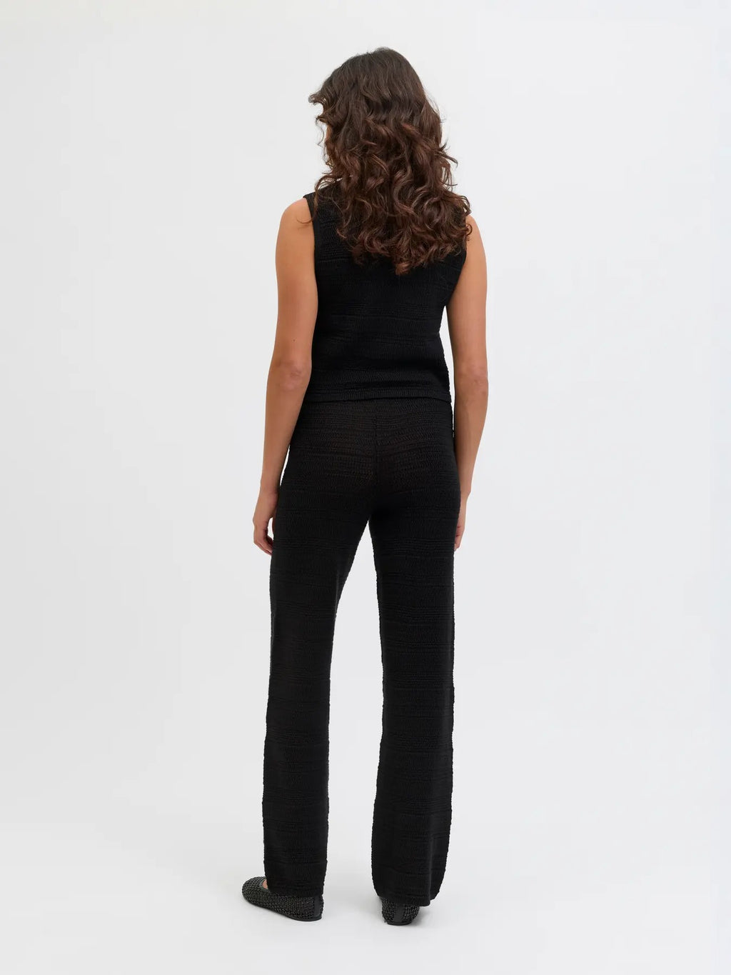 Pantalon JJXX Zusannah - Maille Loose Taille Haute Femme