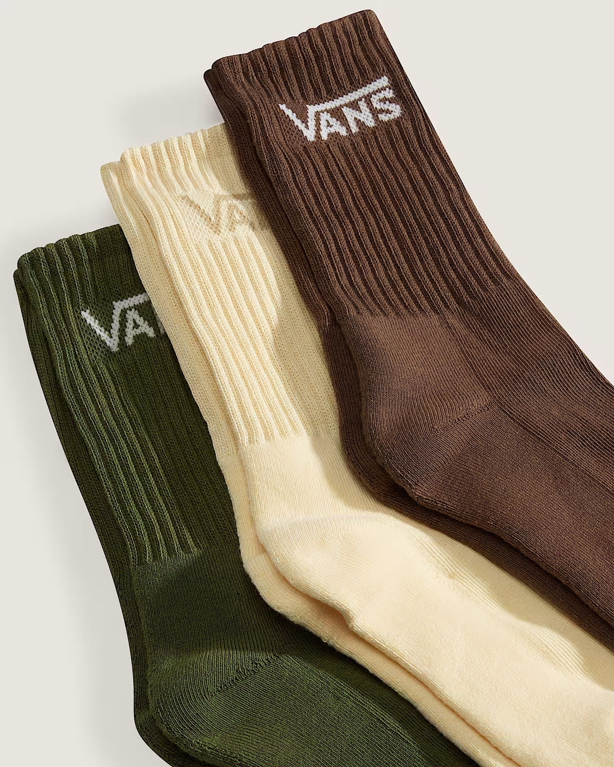 Lot de 3 chaussettes homme Vans Classic Crew - Green Balsam