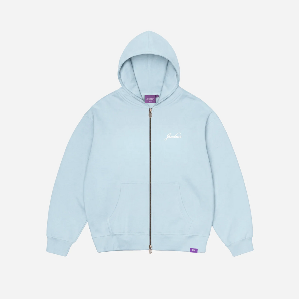 Sweat à Capuche Zippé Jacker D.Birds Cooper - Blue Homme