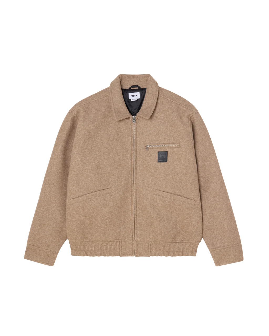 Blouson Obey Ledger - Latte Homme