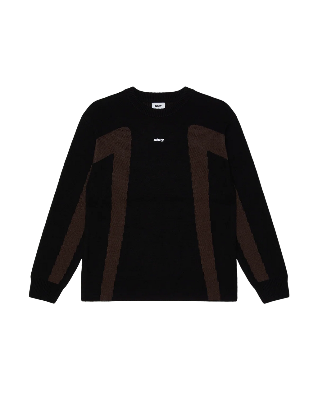 Pull Obey Brann Sweater - Digital Black Multi Homme