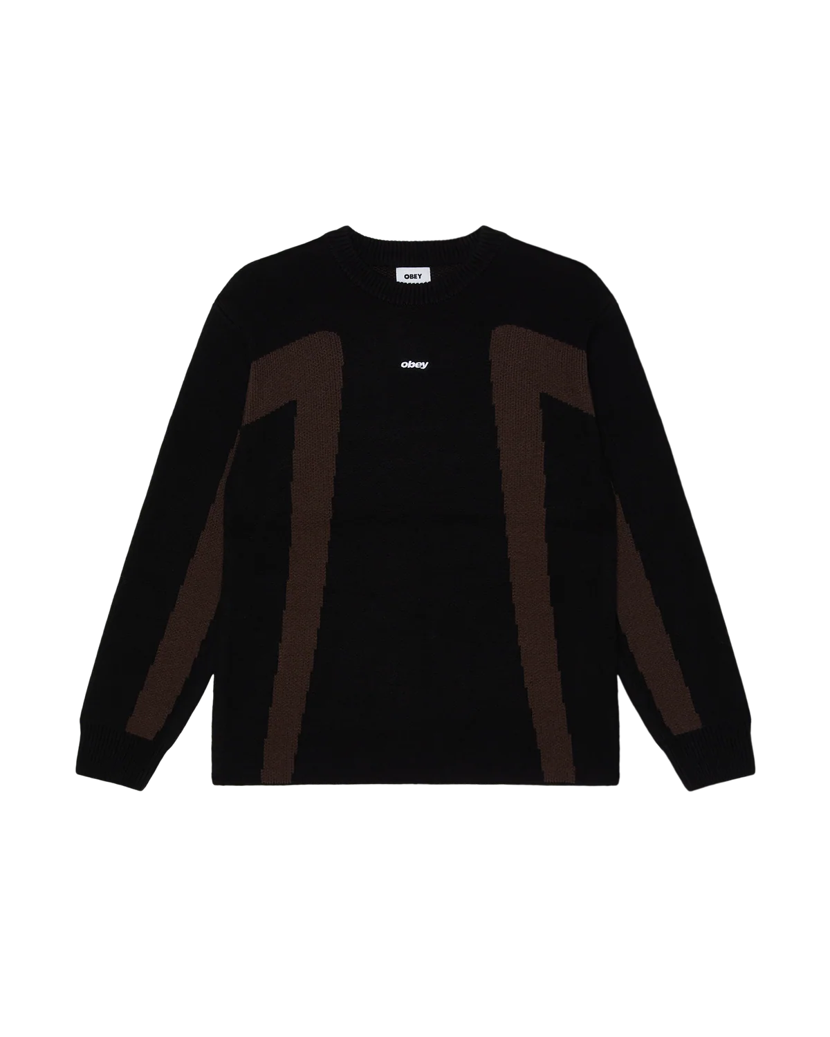 Pull Obey Brann Sweater - Digital Black Multi Homme