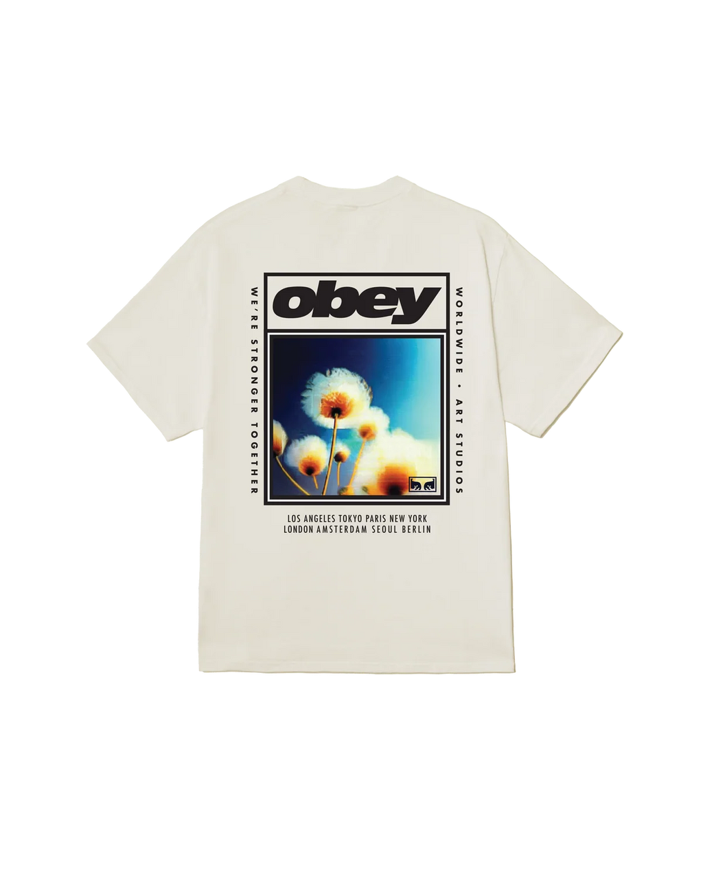 T-shirt Obey Stronger Together - Vintage White Homme