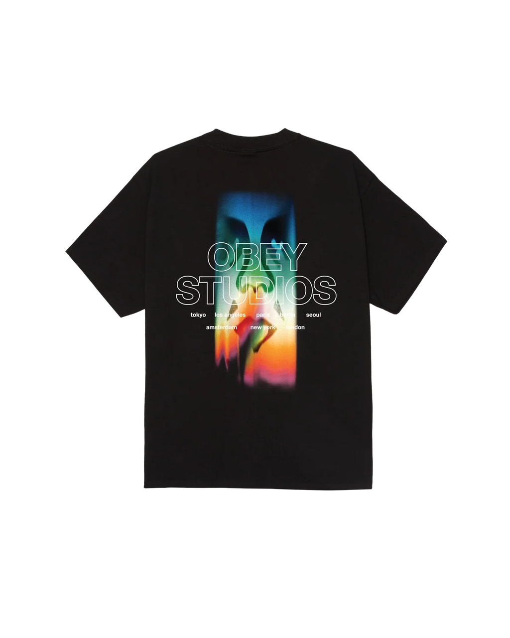 T-shirt Obey Spectrum - Black Homme