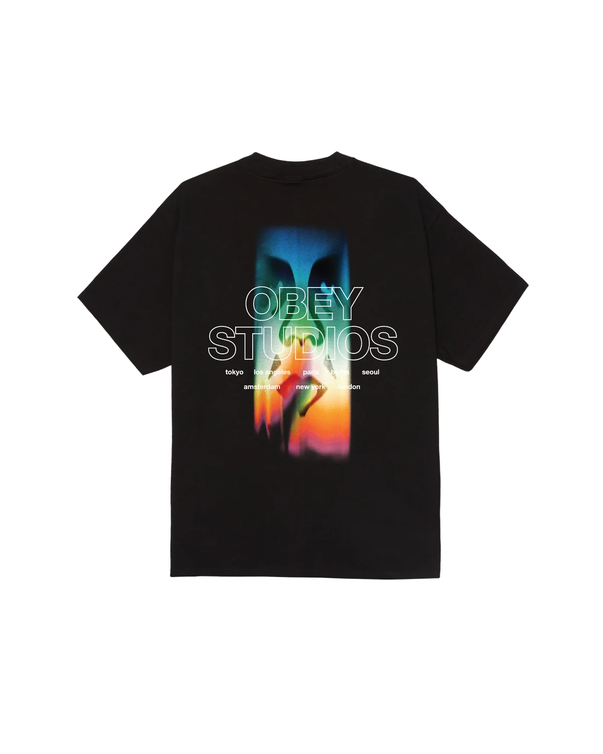 T-shirt Obey Spectrum - Black Homme