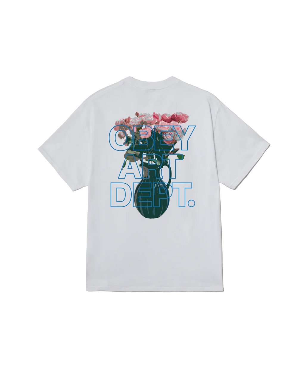 T-shirt Obey Art Dept - White Homme