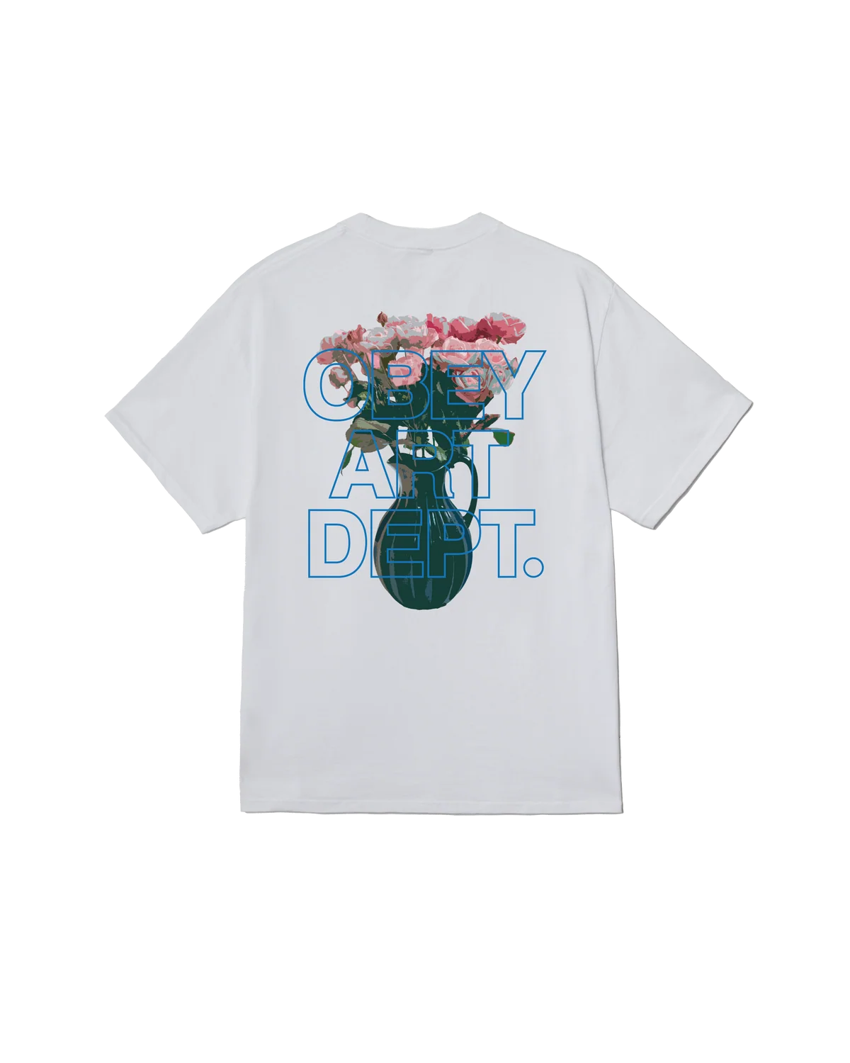 T-shirt Obey Art Dept - White Homme