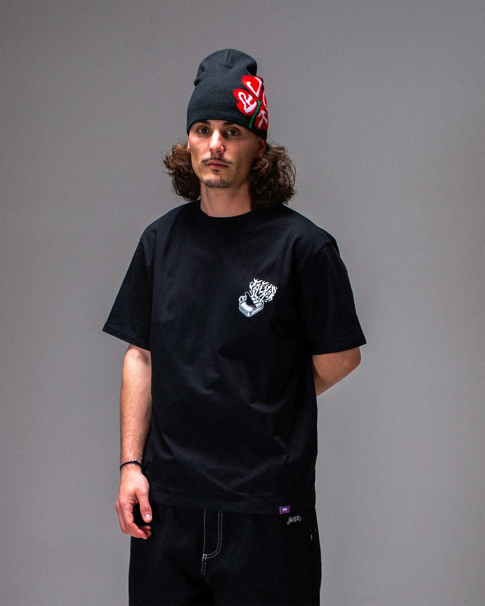 Black Sardine T-shirt Black