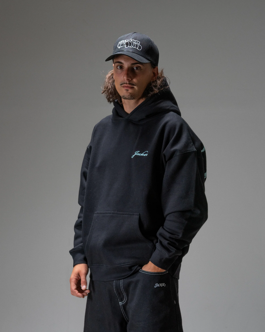 Sweat à Capuche Jacker D.Birds Cooper - Black Homme