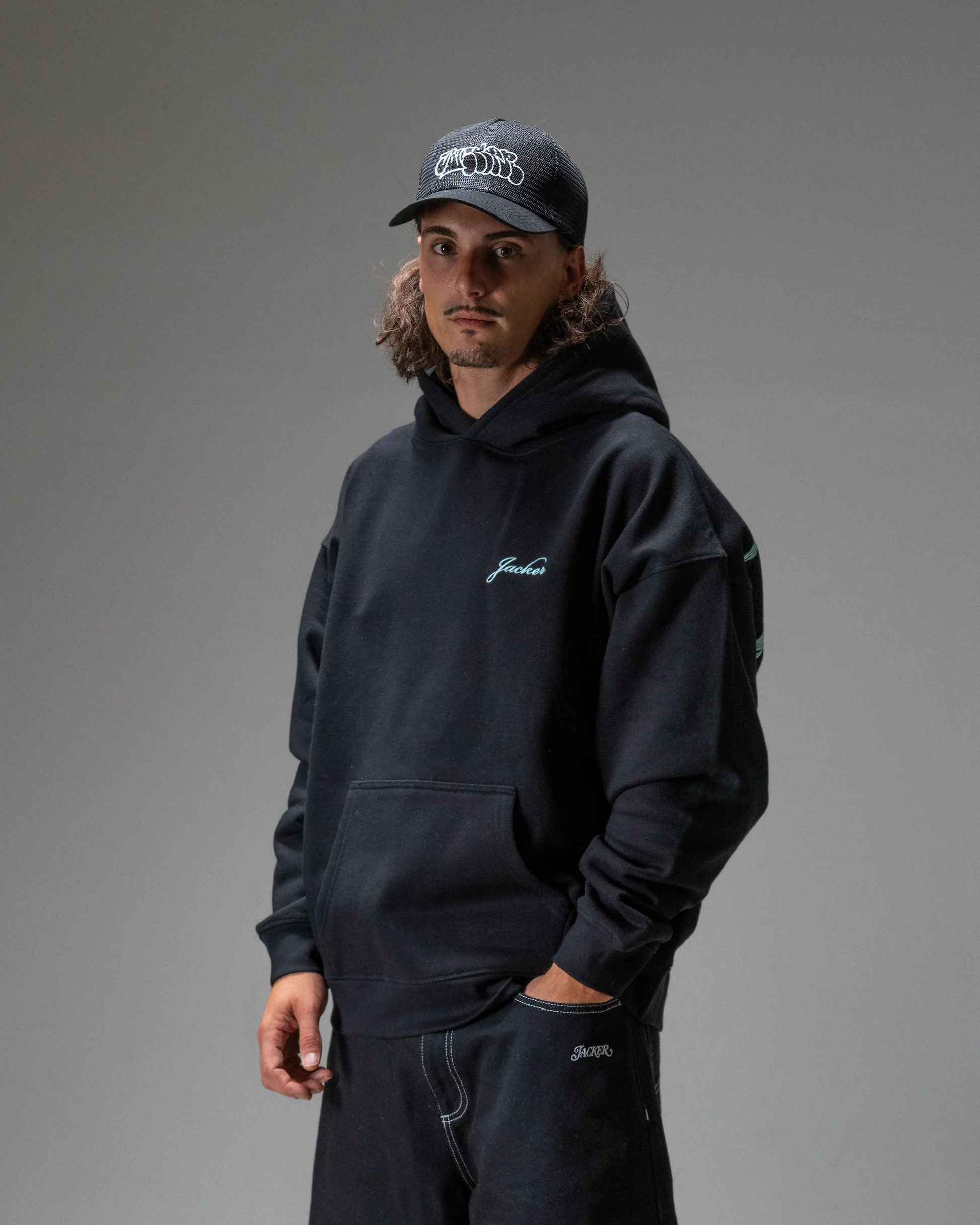 Sweat à Capuche Jacker D.Birds Cooper - Black Homme