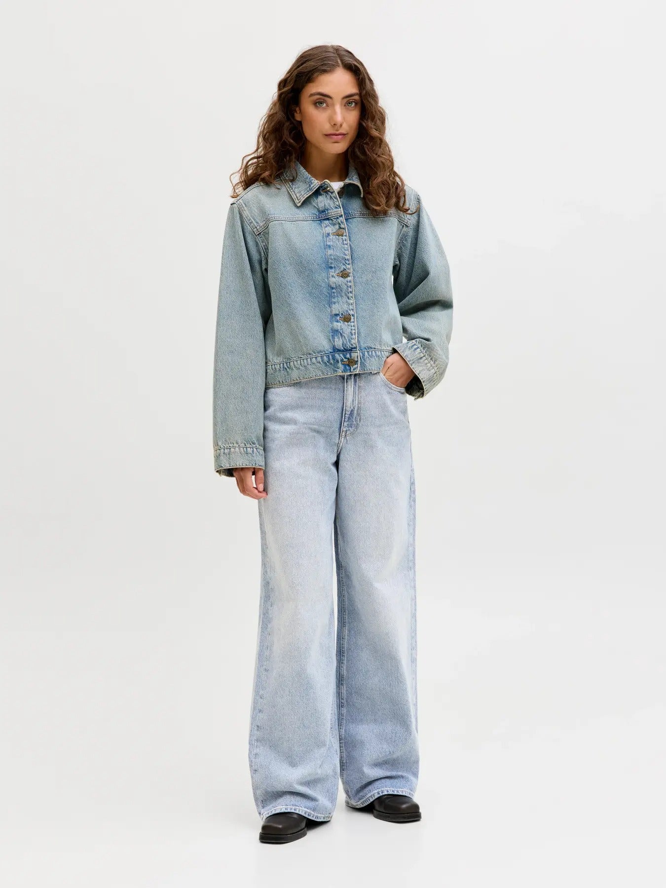Jean JJXX Tokyo Wide - Coupe Large Taille Haute Femme