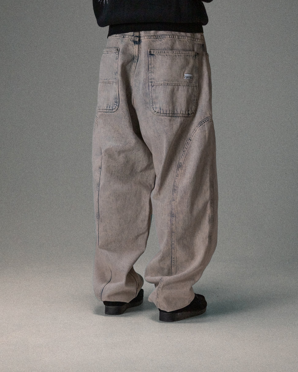 Jean Baggy Jacker Waves - Grey Homme