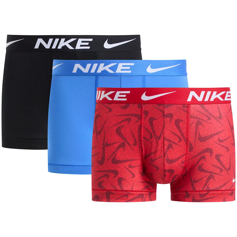 BOXER NIKE TRUNK 3PK UNI RD PBBL SWSH PRINT/BLU CRTL/BLK